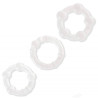 LoveToy Lot de 3 cockrings Power Plus transparents